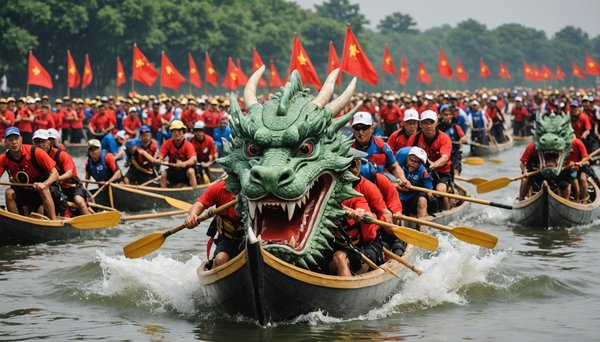 Plongez dans l'histoire ancienne : légendaire compétition de bateaux-dragons en chine